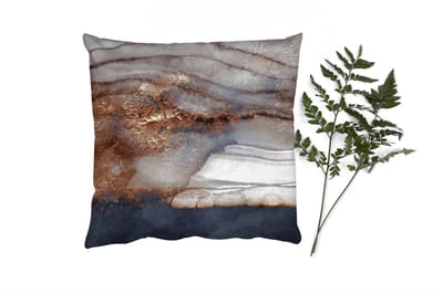 Sierkussens - Kussentjes Woonkamer - 40x40 cm - Storm - Goud - Abstract