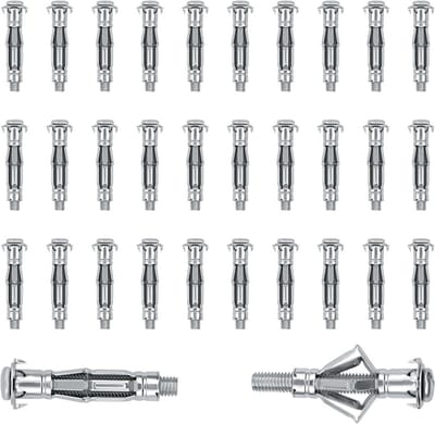 30x Metalen Hollewandankers M8 x 52 mm - Sterke Expansiepluggen voor Gipsplaat en Holle Muren