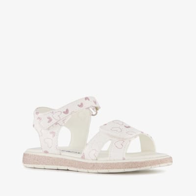 Blue Box meisjes sandalen met hartjes wit - Maat 22