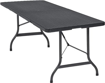 Opvouwbare Tuintafel 180x75 cm - Weerbestendige Vouwtafel voor Balkon, Tuin en Camping