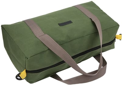 Dailygoods - Gereedschapstas - Multifunctionele Opbergtas - Canvas - Groen - Waterdicht - Geschikt voor Elektriciens - 51,5 x 18 x 24,5 cm