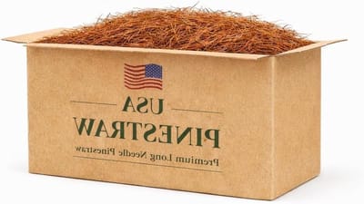 Dennenstro Mulch - Dennennaald Mulch - Tuinonderhoud - Premium Kwaliteit - 65-80 Sqft dekking