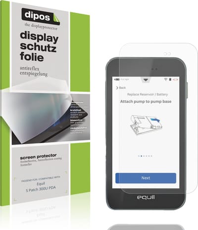 dipos – 4x Matte Beschermfolie geschikt voor Equil S Patch 300U PDA | Krasbestendige & antireflecterende Screenprotector Ultra-Thin