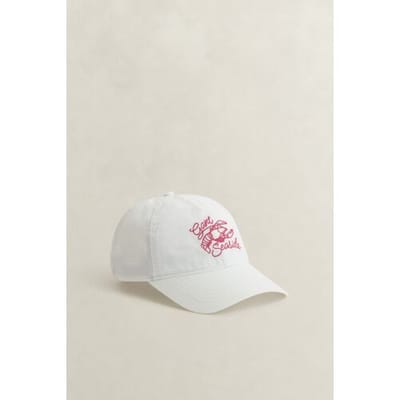 Gant Cap Seaside Graphic Crinkled Cream / male