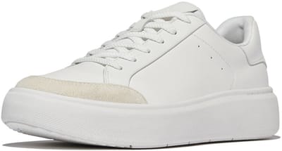 FitFlop FitFlop Rtg Leather/Suede Sneakers WIT - Maat 43