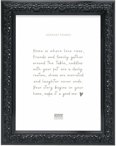 Deknudt Frames fotolijst S996K2 - zwart gelakt retro stijl - 40x50 cm