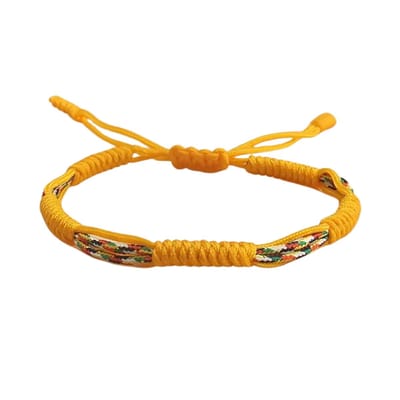 Bovista Armband - Staal - Nep Zilver - Dames - Geel