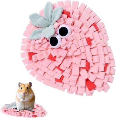 Snuffelmat Hond - Activiteitenmat Voederspel - Mentale Stimulatie - Antislip Bodem - Niet gespecificeerd - Roze Aardbei