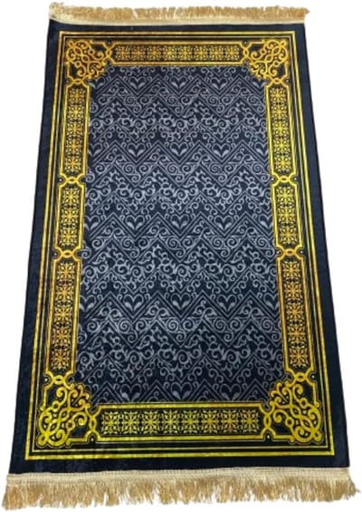 Islamitisch Gebedskleed - Moslim Tapijt - Comfortabel Bidden - Extra Dikke Demping - 110x70cm - Goudkleurig