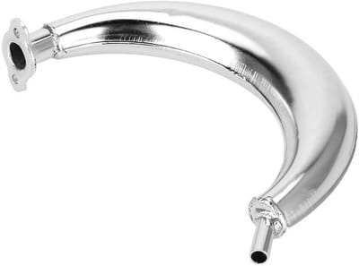 Dailygoods- Uitlaatpijp Chrome - Geluiddemper - Motorfiets Accessoires - Vervangen - 80cc/66cc/49cc - Hoogwaardig Metaal - Eenvoudige Installatie - Uitlaat