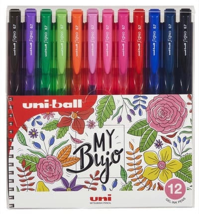 Uni-ball Signo UMN-155 BuJo Set Bloemen 12 stuks