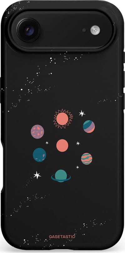 Casetastic hoesje geschikt voor Apple iPhone Air - MagSafe - Dubbellaagse bescherming - Universum familie - Fashion Case - Zwart