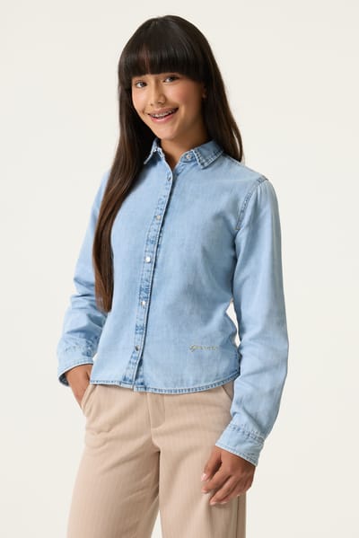 Jeanshemd met lange mouwen voor meisjes Garcia