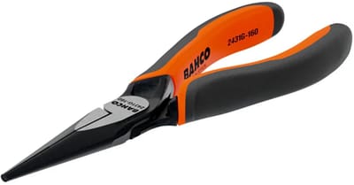 Bahco Ergo™ No-cut Halfronde Punttang Met Bimateriaal Handgrepen 140 Mm Oranje