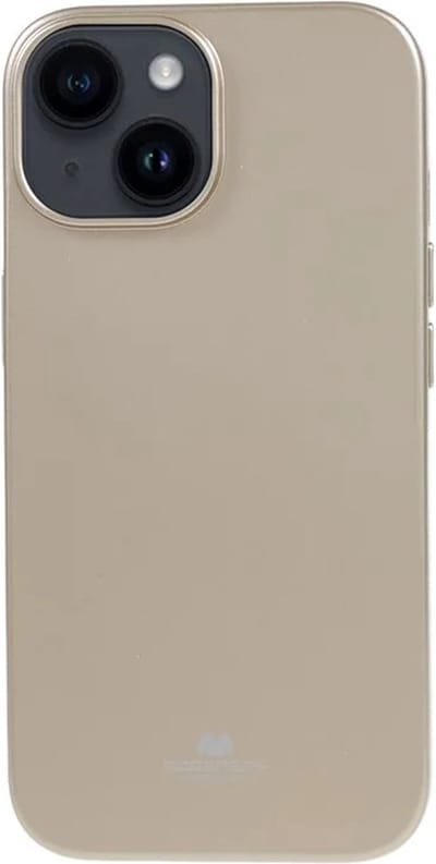 Goospery – iPhone 15 – Backcover hoesje Jelly – Goud