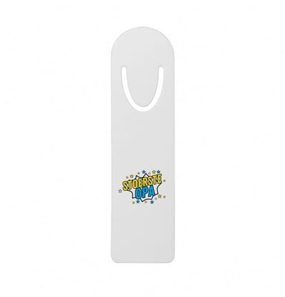 Hacebo® - Stoerste opa metalen boekenlegger - Opa - beste opa - verjaardagscadeau - cadeau voor opa - kado - gift Bladwijzer boekenleggers - 12.7 cm x 3.2cm