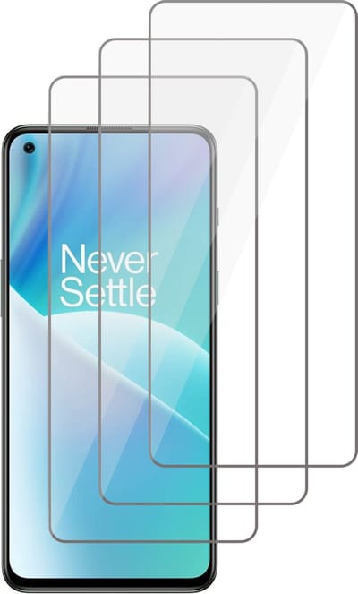 Screenprotector geschikt voor OnePlus Nord 2T - Gehard Glas Beschermglas Tempered Glass Screen Protector - 3 Stuks
