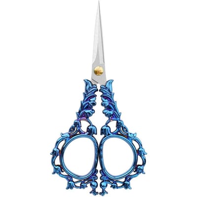 Retro Zakka Vintage Schaar Kniptang Papier Antiek Borduurgereedschap Naaimachine Steek Draad Goud Schaar Kruissteek blauw