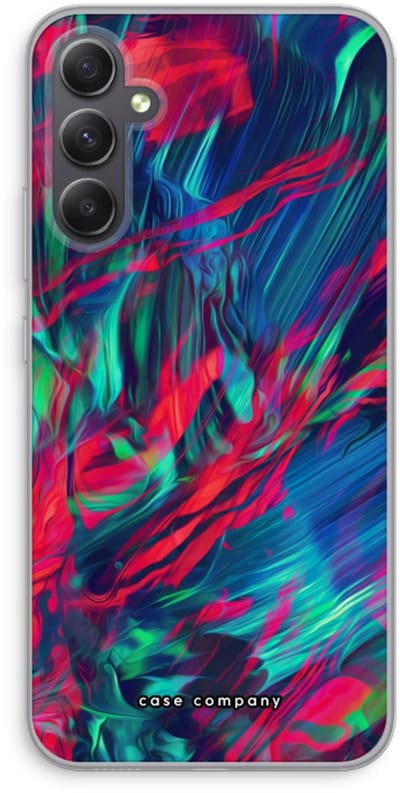 Case Company® - Hoesje geschikt voor Samsung Galaxy A34 hoesje - Pilgrims Of The Sea - Soft Cover Telefoonhoesje - Bescherming aan alle Kanten en Schermrand
