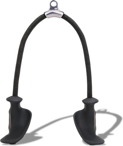 AJ-Sports Tricep touw - Ergonomische Tricep touw - Tricep Rope - Pull Down - Krachttraining - Biceps - Fitness - Zwart