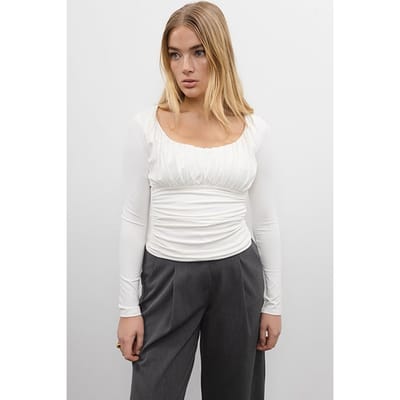 VIVEH Orixa Coconut Milk Maat: 38 | Longsleeves Outlet | Dames | Wit