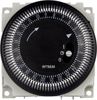 24 uur Synchronisatie Tijdschakelaar Module - 230V Zwart/Wit