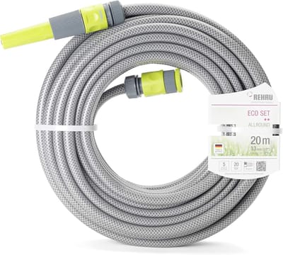 Tuinslang 20 meter 1/2 inch Set met Koppelingen voor Hobby en Lichte Tuinbesproeiing