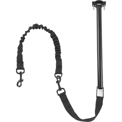 Fiets Hondenriem Nylon Metaal Intrekbaar Handsfree Huisdierenriem voor Fietsen, Sporten, Trainen, Joggen black