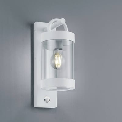 TRIO SAMBESI - Wandlamp - Wit mat - excl. 1x E27 4 W - Bewegingssensor - Wandmontage - Buitenverlichting - IP44
