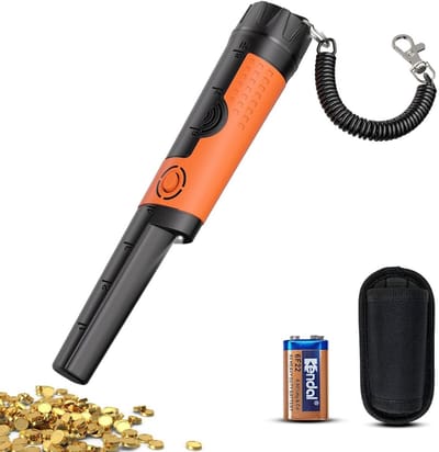 CRLYN® Metaaldetector voor Volwassen - Pinpointer Kinderen - Professioneel - Zwart en Oranje