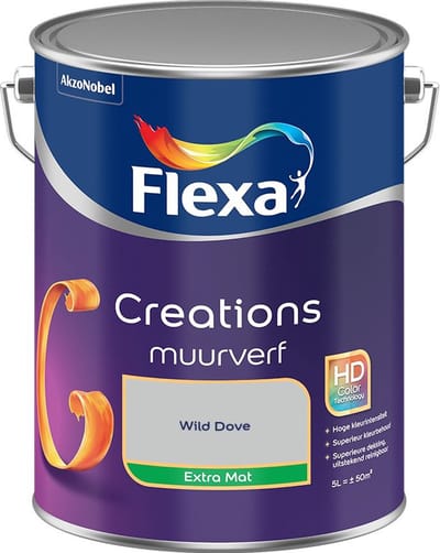 Flexa - Creations Muurverf Extra Mat - Wild Dove - Mengverf - 5 L