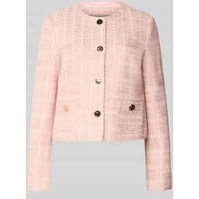 regular fit blazer in bouclé-look