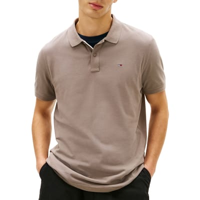 Tommy Jeans Poloshirt Tjm Slim Placket Pol Dm0dm20676 Pkd Ivy Mink Mannen Maat - XXL