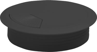 AMIG Kabeldoorvoer - kunststof dop met opening - Dia 60 mm x H20 mm - zwart - afsluitdoppen voor bureaus
