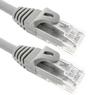 BeMatik - 0,25 m grijze Cat.6a UTP Ethernet-netwerkkabel