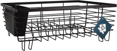 Novastyle - RVS Metalen afdruiprel/droogrek met bestekbak - 38*30cm