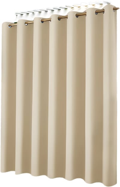 Buitengordijn 2 stuks - Polyester, beige, 132 x 238 cm - voor terras, tuin, veranda en pergola