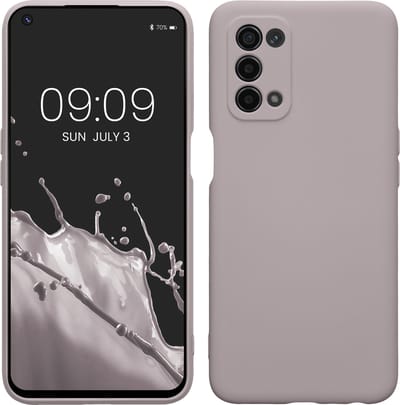 kwmobile telefoonhoesje geschikt voor Oppo A74 (5G) / A54 (5G) - Hoesje voor smartphone - Precisie camera uitsnede - TPU back cover in lila wolk
