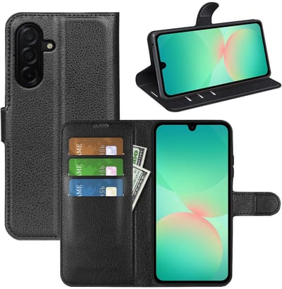 MobyDefend Hoesje - Geschikt voor Samsung Galaxy A27 - Kunstleren Wallet Book Case (Sluiting Voorkant) - Zwart