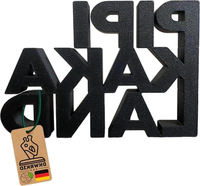 Toilet Belettering - Grappige Decoratie - Gastentoilet Aankleden - Handgemaakt In Duitsland - Groot Formaat