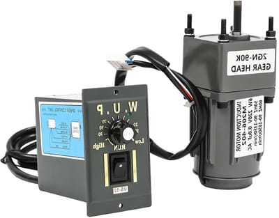 Transmissiemotor Snelheidsregelaar - AC Aandrijving Reductiemotor - Productielijn Aandrijving - Stabiele Werking Hoog Koppel - 220V 6W - Zilver