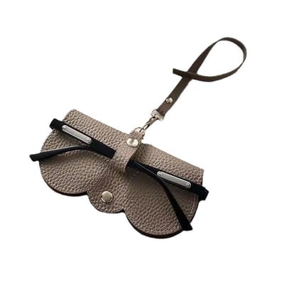 Lederen Brillen Hoes - Zonnebrilhouder - Brillenkoker - stevige koker - brillendoos dames heren - Harde brillenkoker - Hard Shell brillendoos - draagbare bescherming - Luxe Brillenkoker Hardcase