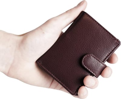 Pasjeshouder Uitschuifbaar – Bordeaux Rood - Leer - Creditcard Houder - RFID – Anti Skim - Muntgeld Ritsvak - Pasjeshouder