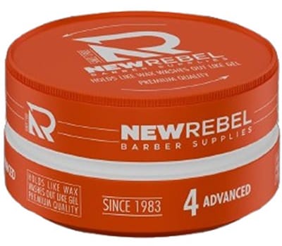 NEW REBEL Advanced Hair Wax – Barber Supplies – Sterke Hold, Makkelijk Uitwasbaar – Premium Haarstyling Gel Wax – 150 ml