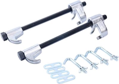 Professionele 2-delige veerspannerset 12 inch met accessoires voor auto en vrachtwagen