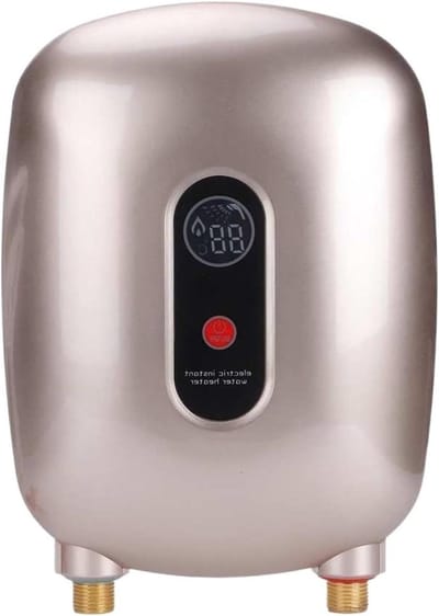 Doorstroomverwarmer - Boiler Tankloos - Snel Douchen - 3 Seconden Verwarming - 3500W - Goud