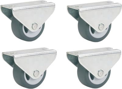 Set van 4 Zwenkwielen voor Parket, 30 mm met 140 kg Draagkracht, Richtingsvast