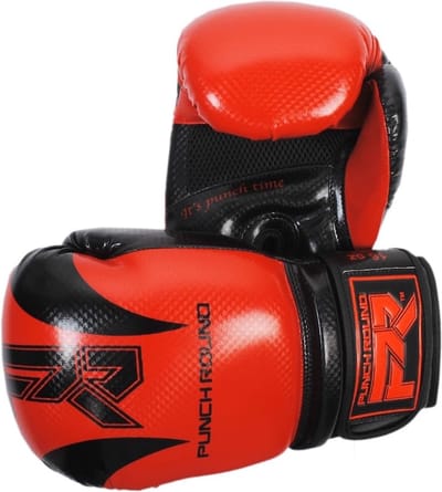 Punch Round Bokshandschoenen SLAM SDX Rood Zwart - 10 OZ