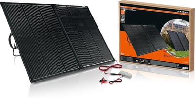 Draagbaar Zonnepaneel - Opvouwbaar Paneel - Off-Grid Stroom - Geïntegreerde Standaard - 200 Watt - Zwart