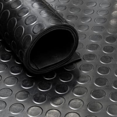 IVOL Rubbermat op rol - Noppen 3 mm - Breedte 200 cm -Rubber loper - Verkocht per Strekkende Meter